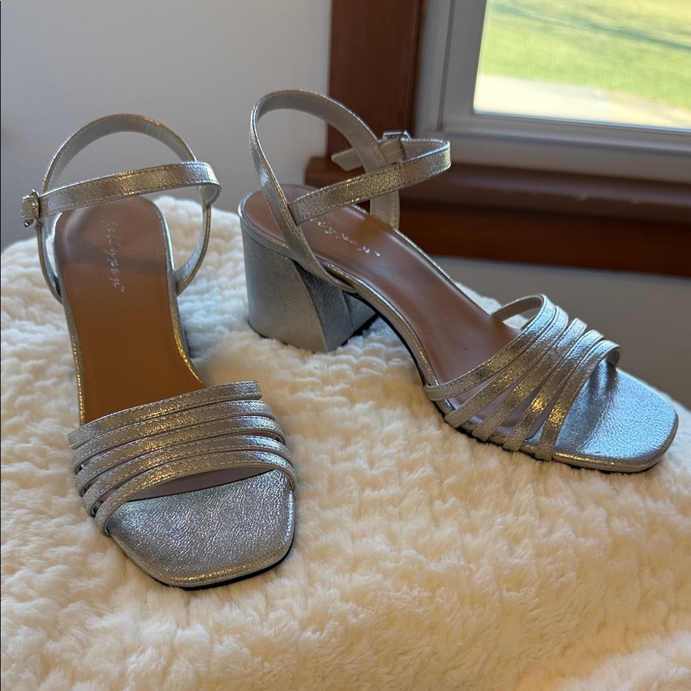 Elegant Silver Women's Sandals
